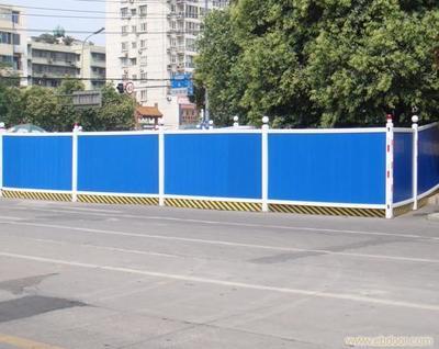 户外蓝色pvc围挡工地施工围栏工程临时挡板市政道路彩钢板防护栏
